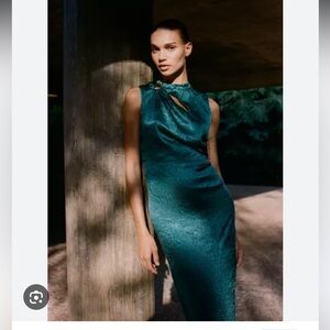 Zara Teal Midi Dress